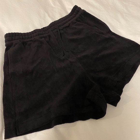 & Other Stories Relaxed Terry Shorts Black (Part of a set) - Picture 4 of 9